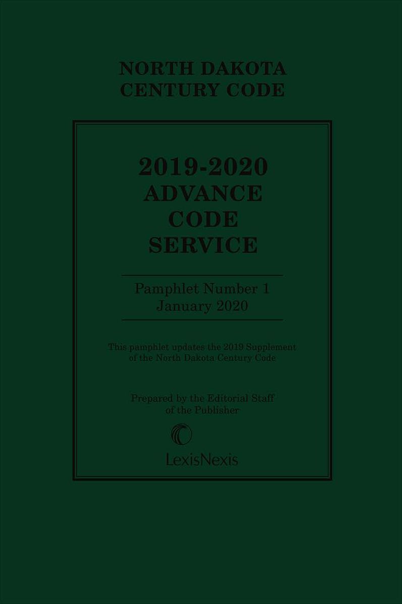 North Dakota Century Code Annotated Advance Code Service