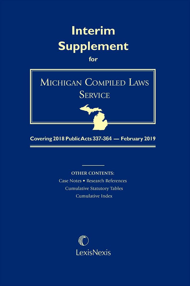 Michigan Compiled Laws Service (MCLS) Quarterly Update Service