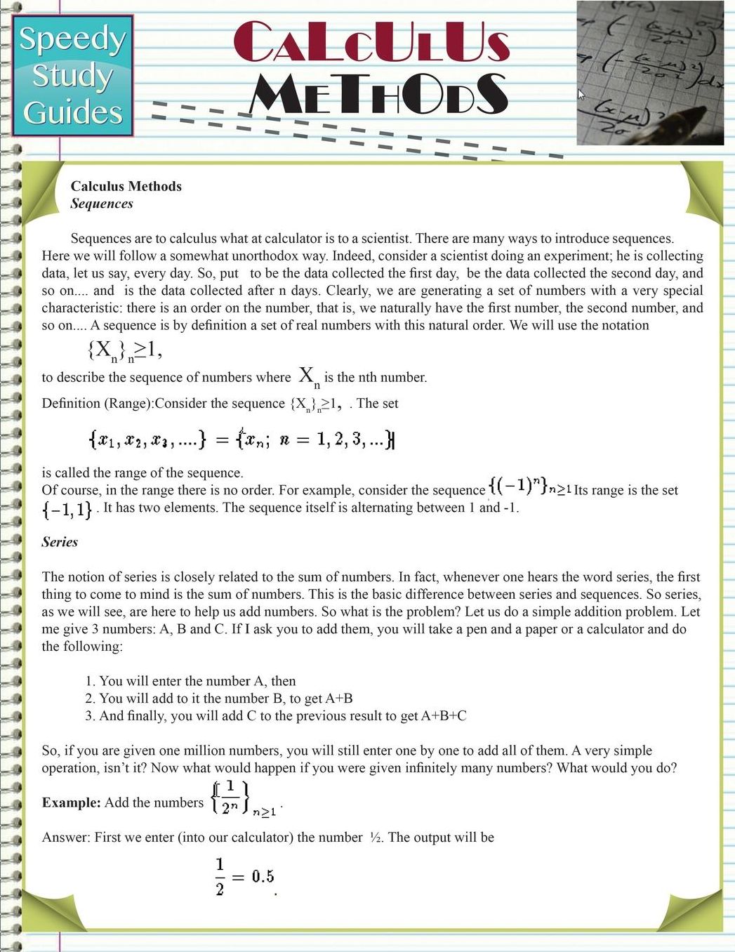 Calculus Methods (Speedy Study Guides: Academic)