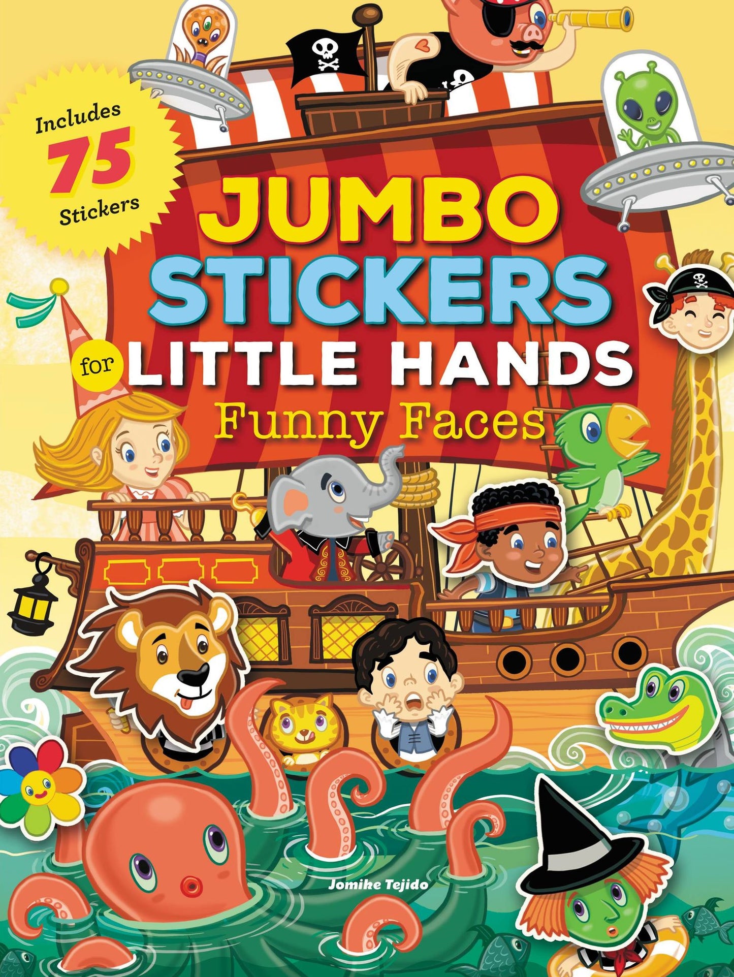 Jumbo Stickers for Little Hands: Funny Faces: Includes 75 Reusable Vinyl Stickers