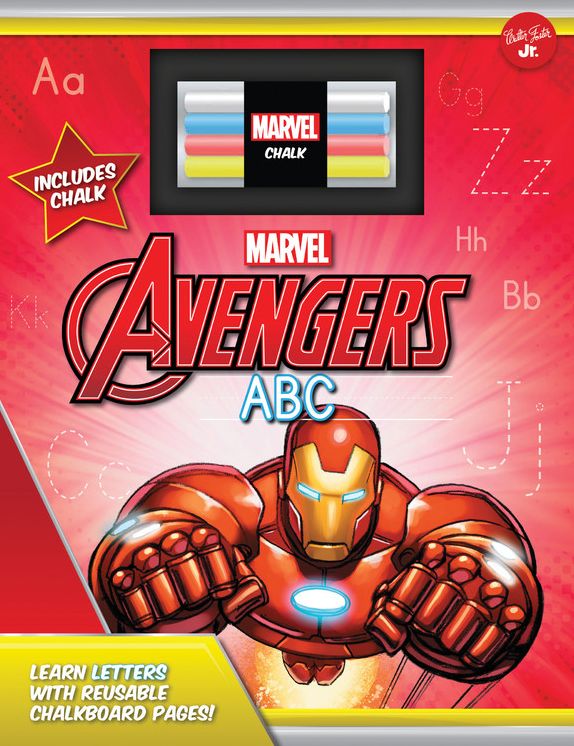 Marvel's Avengers Chalkboard ABC: Learn letters with reusable chalkboard pages!
