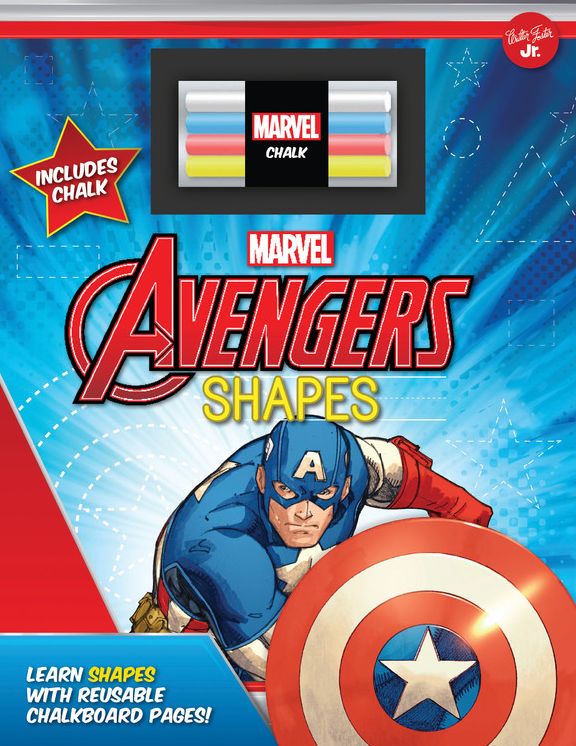 Marvel's Avengers Chalkboard Shapes: Learn shapes with reusable chalkboard pages!