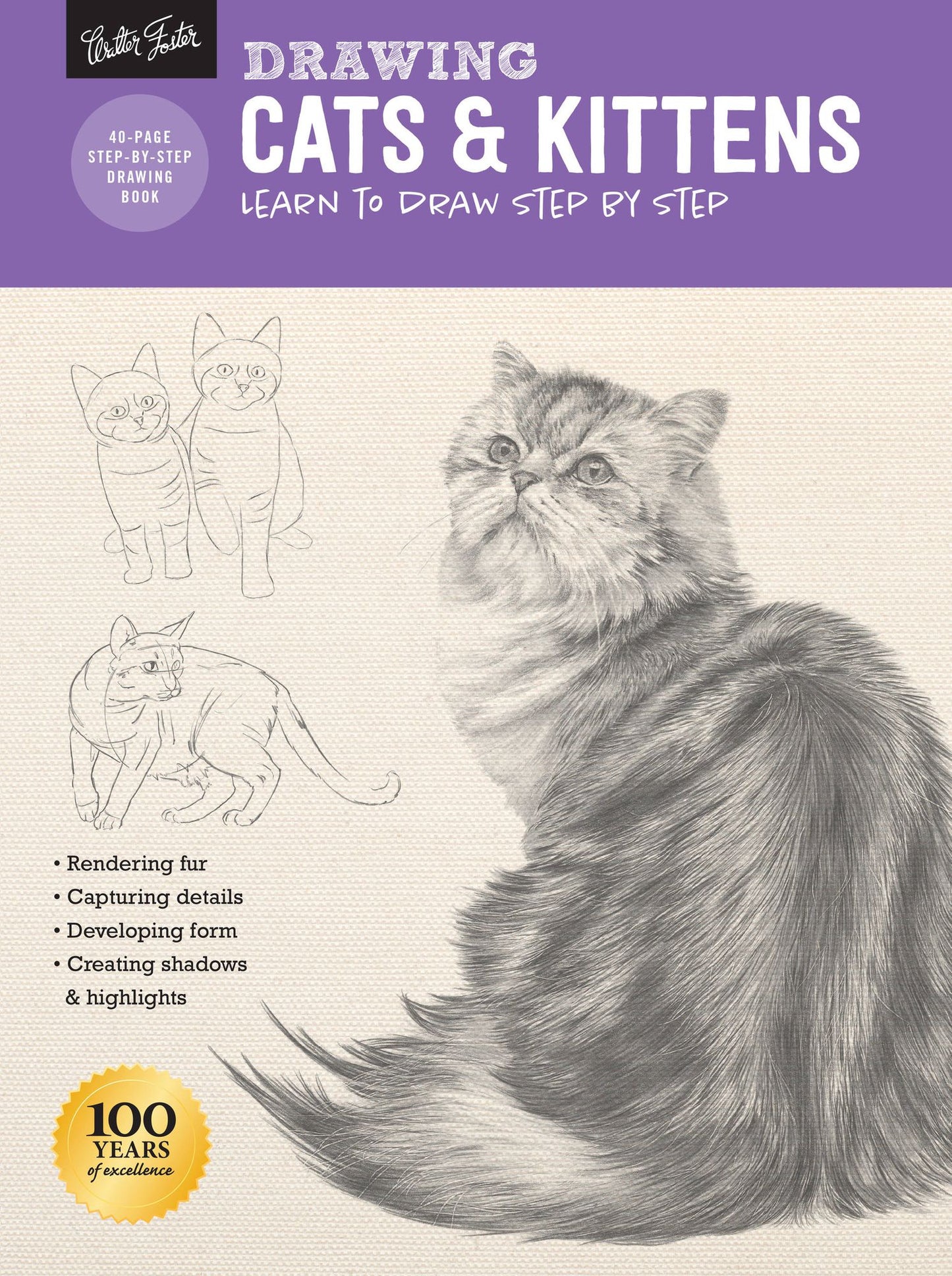 Drawing: Cats & Kittens: Learn to draw step by step