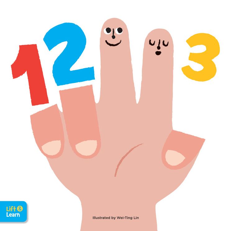 123 Lift & Learn: Interactive flaps reveal basic concepts for toddlers