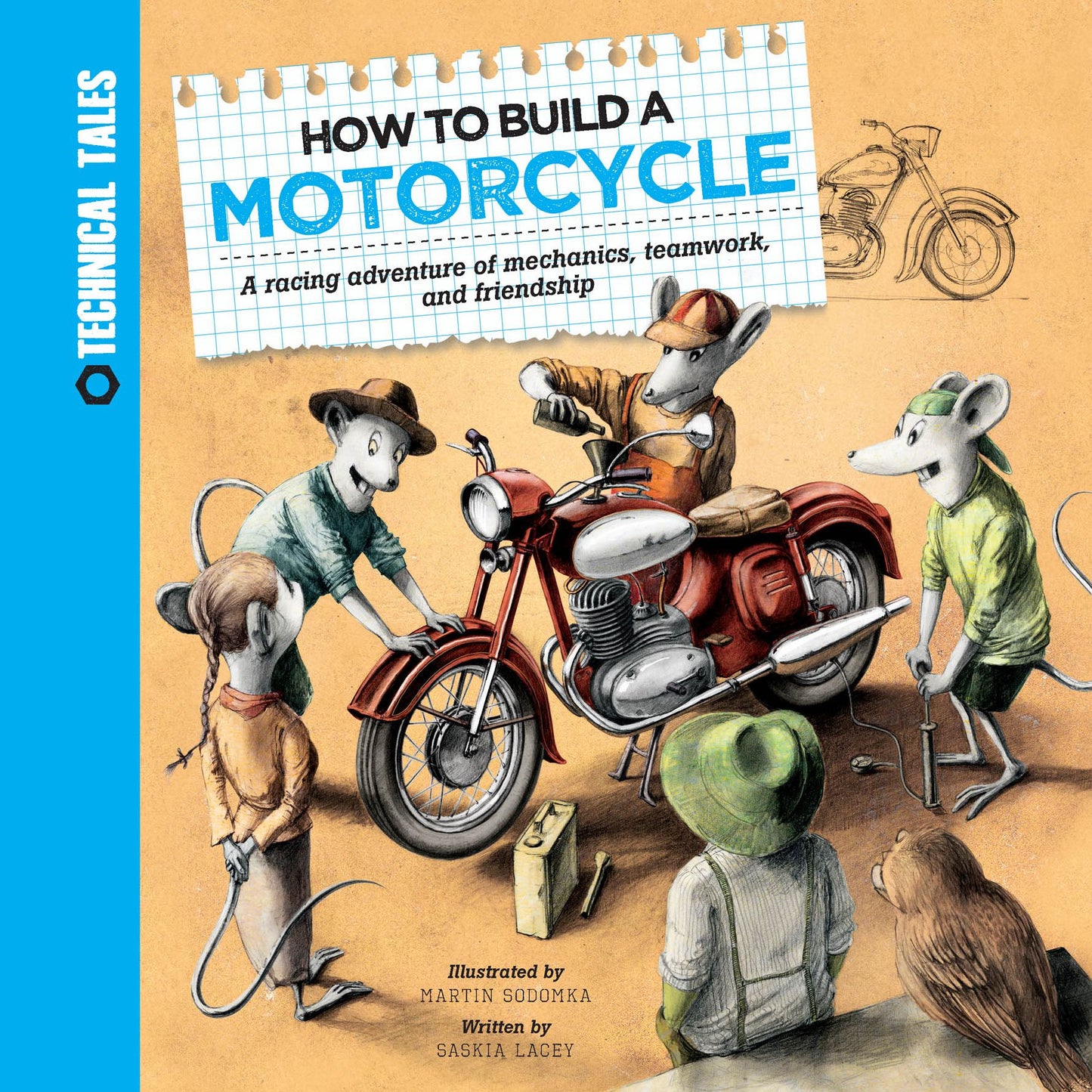 How to Build a Motorcycle: A racing adventure of mechanics, teamwork, and friendship (PagePerfect NOOK Book)