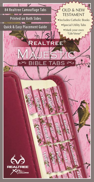 Realtree(tm) Pink Camo Bible Tabs (Large Print -- QA test)