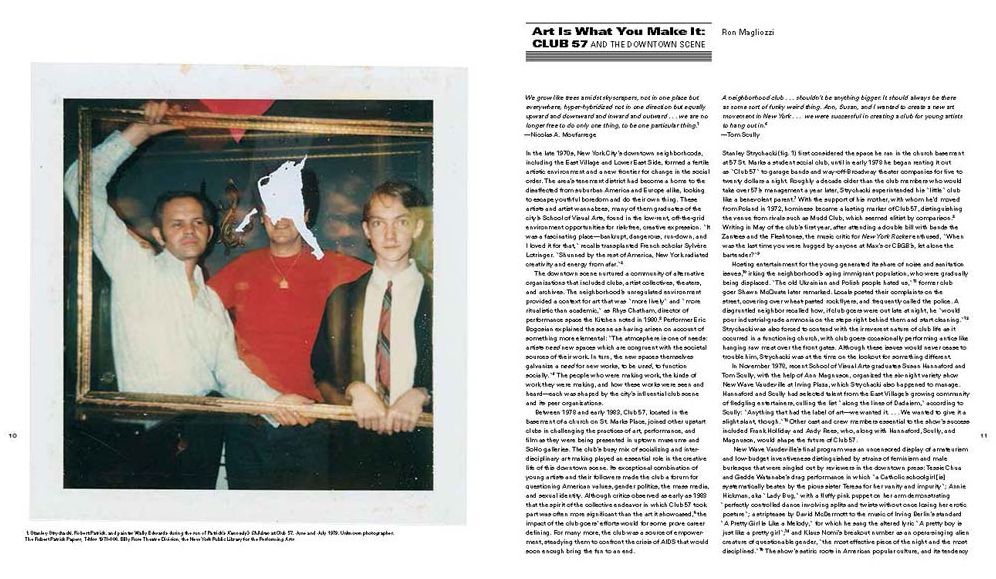 Club 57: Film, Performance, and Art in the East Village, 1978-1983