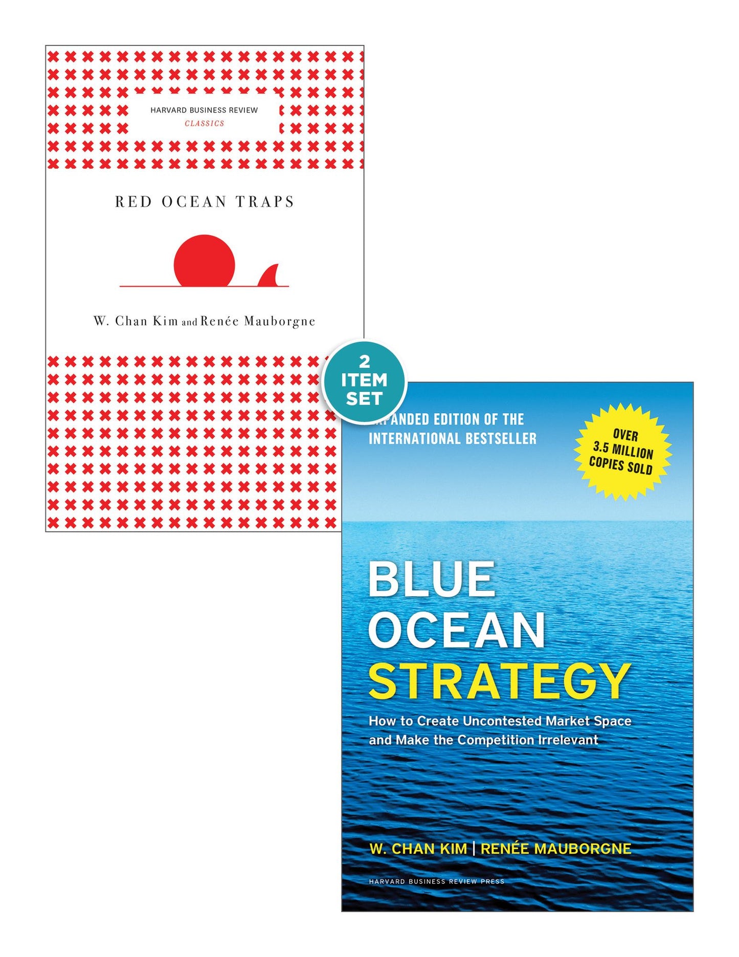 Blue Ocean Strategy with Harvard Business Review Classic Article "Red Ocean Traps" (2 Books)