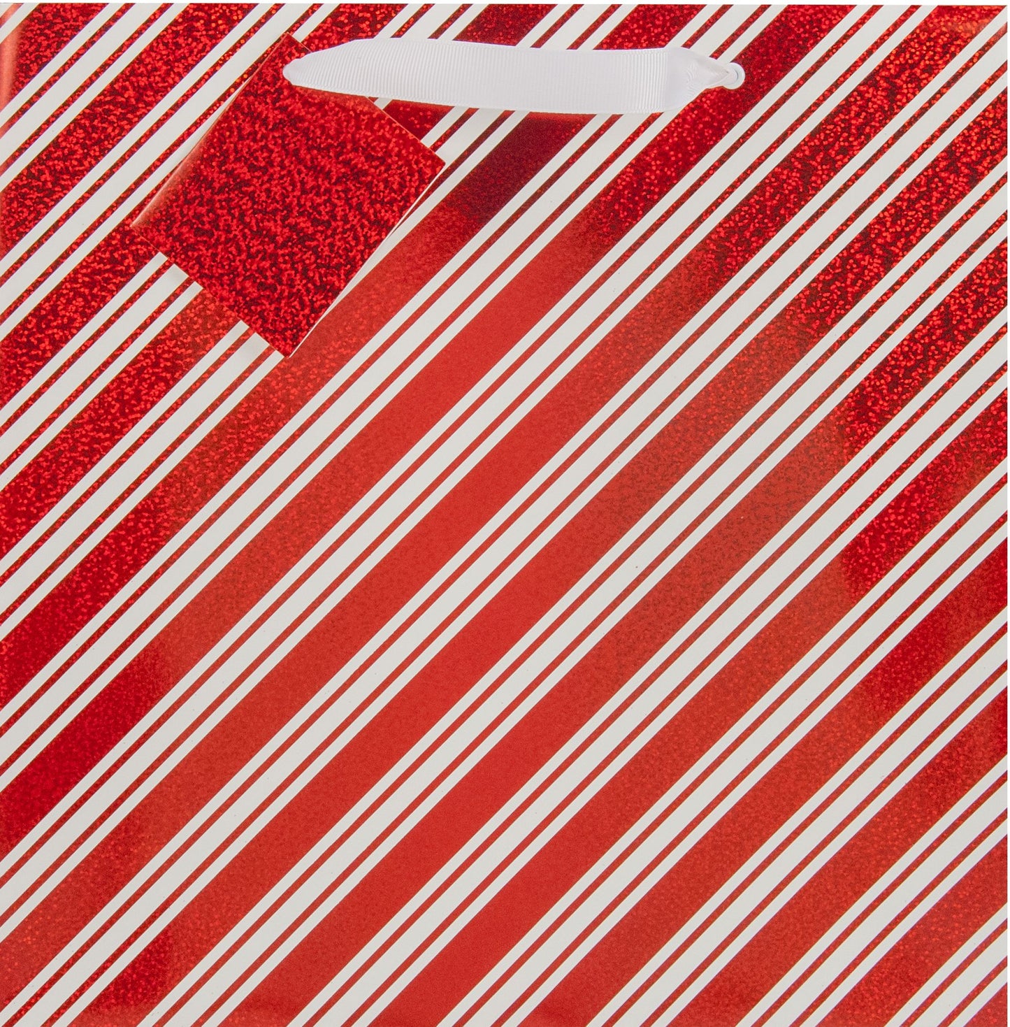 Diagonal Cane Stripe Large Gift Bag