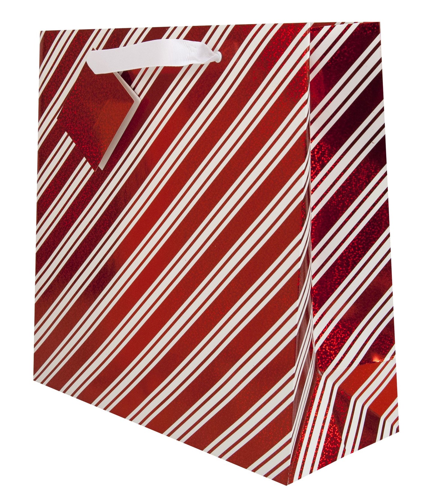 Diagonal Cane Stripe Large Gift Bag