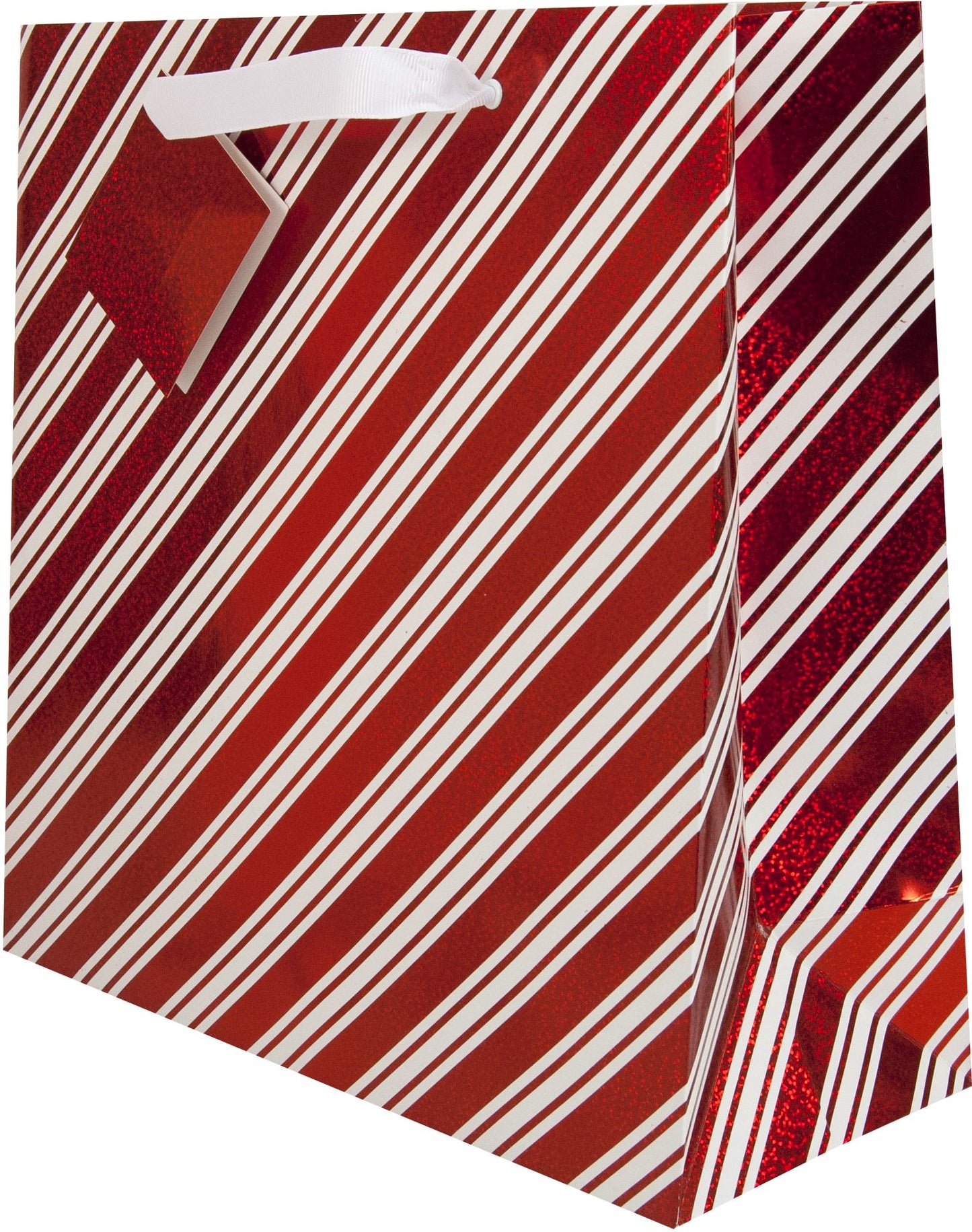Diagonal Cane Stripe Large Gift Bag