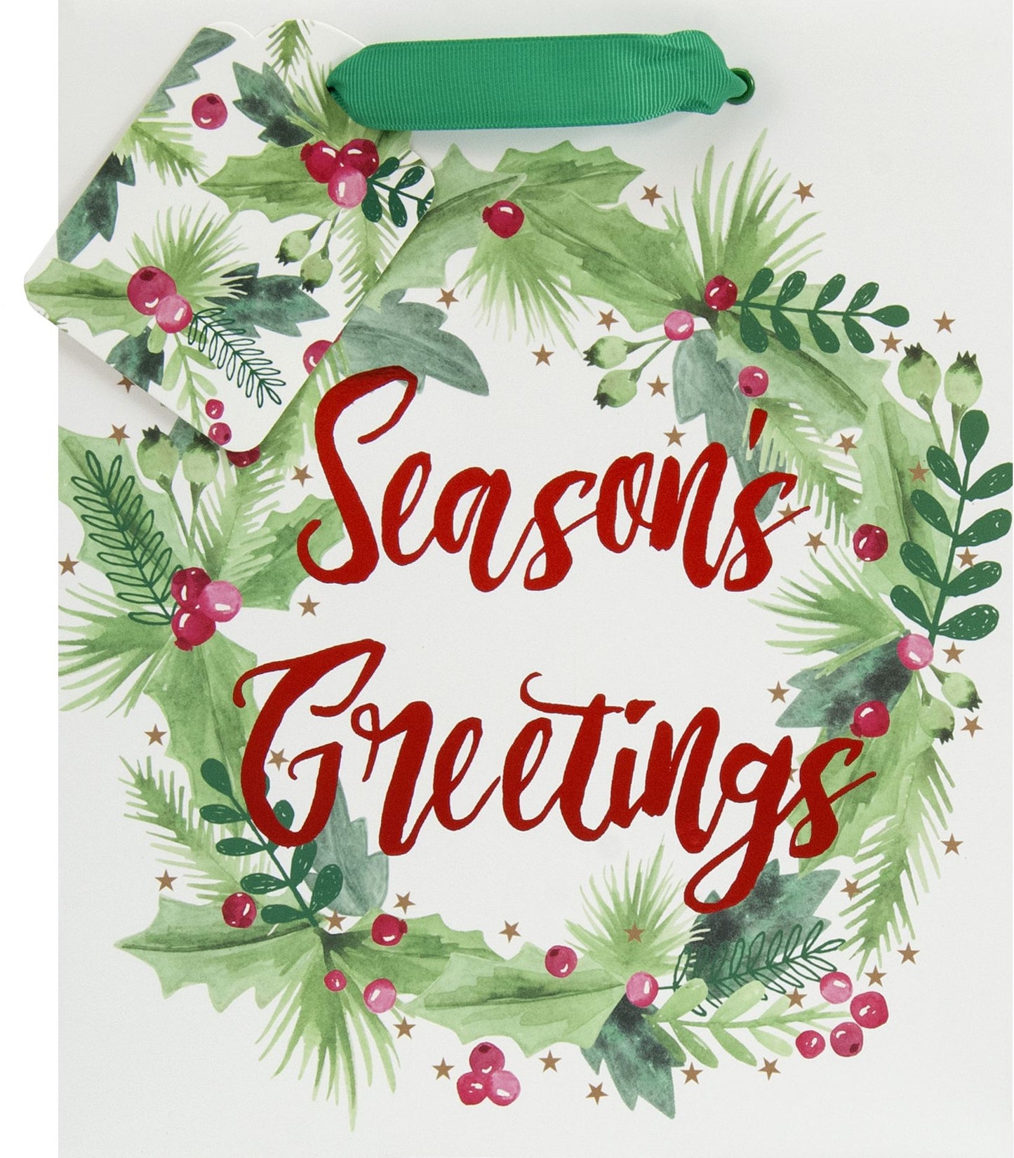 Holly Wishes Medium Gift Bag