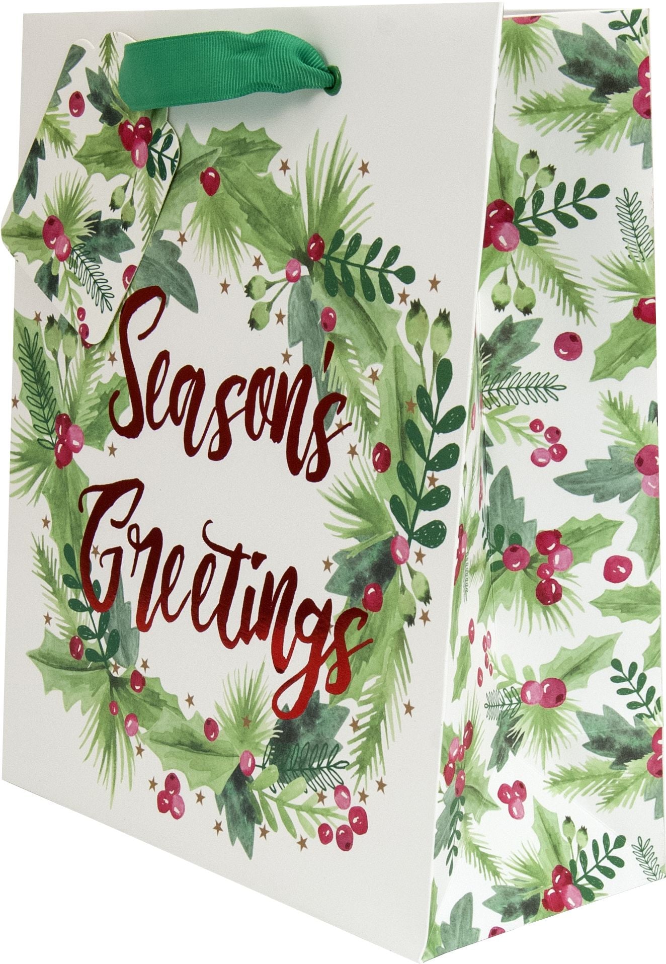 Holly Wishes Medium Gift Bag