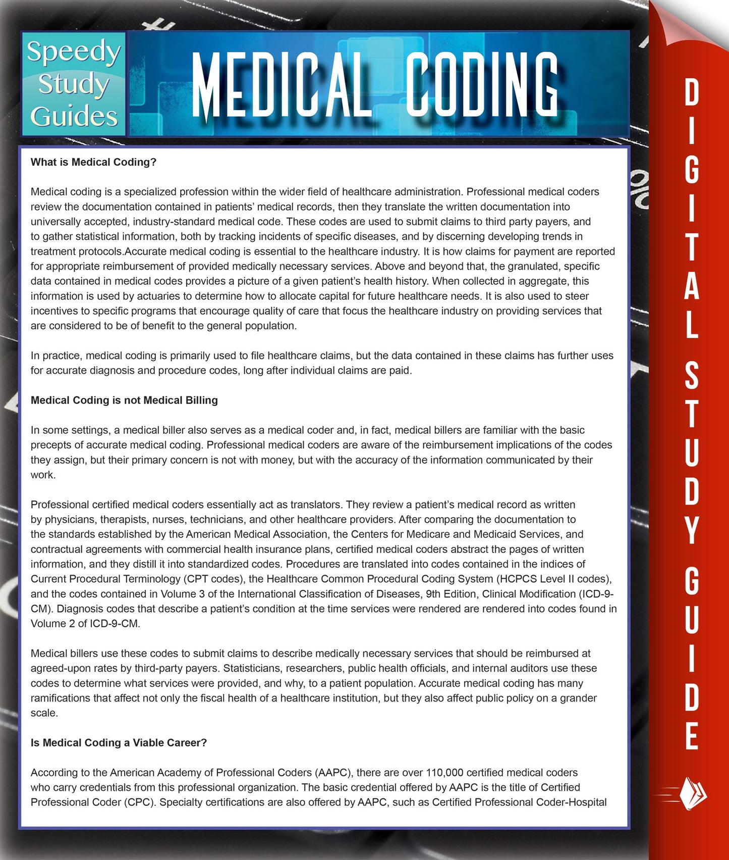 Medical Coding Speedy Study Guides