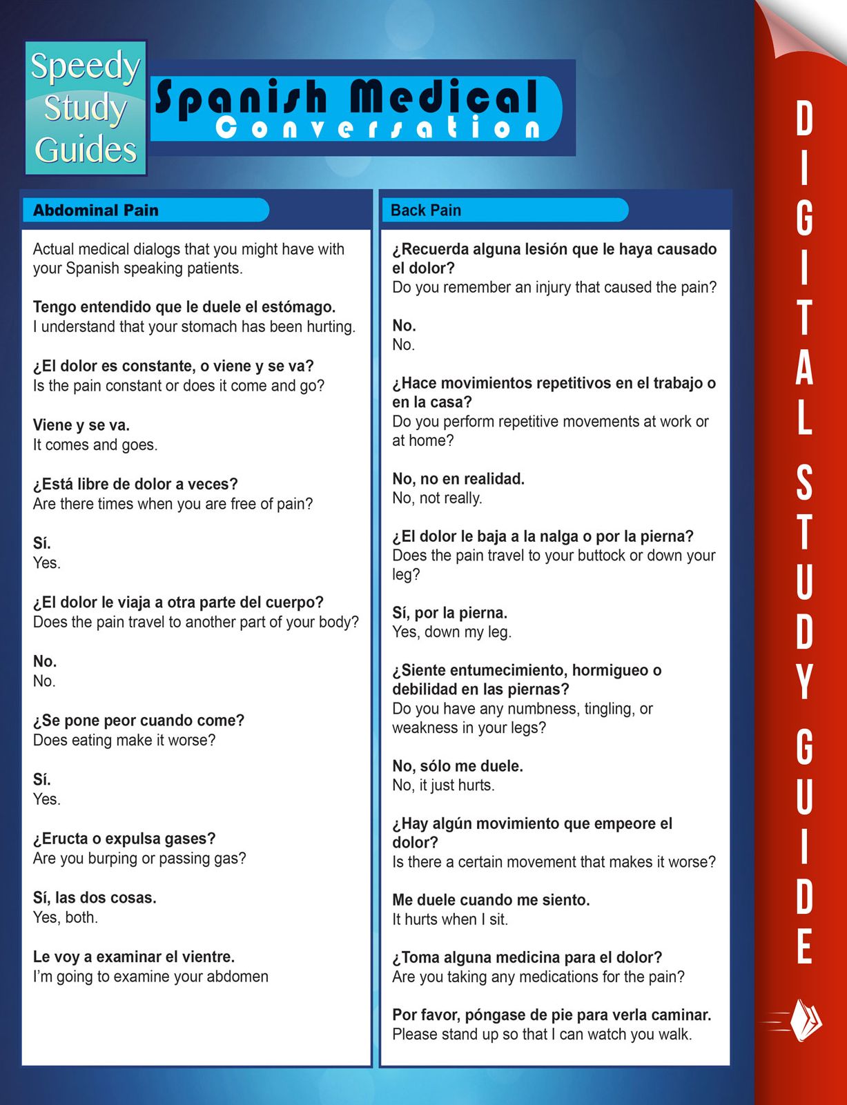 Spanish Medical Conversation (Speedy Study Guides)