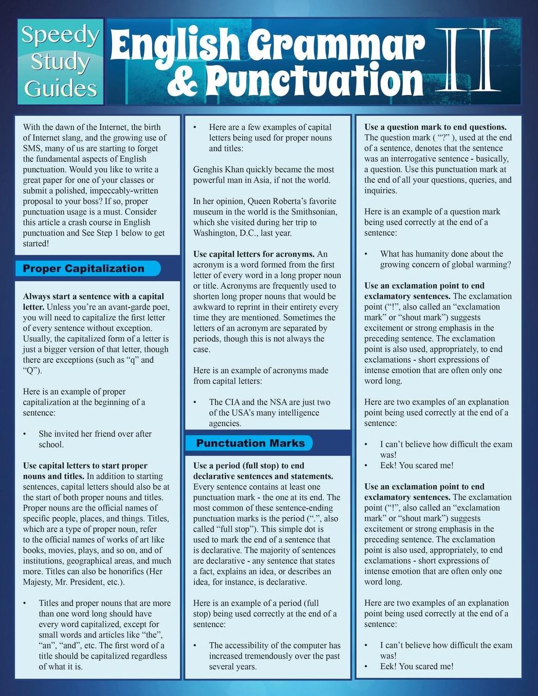 English Grammar & Punctuation II (Speedy Study Guide)