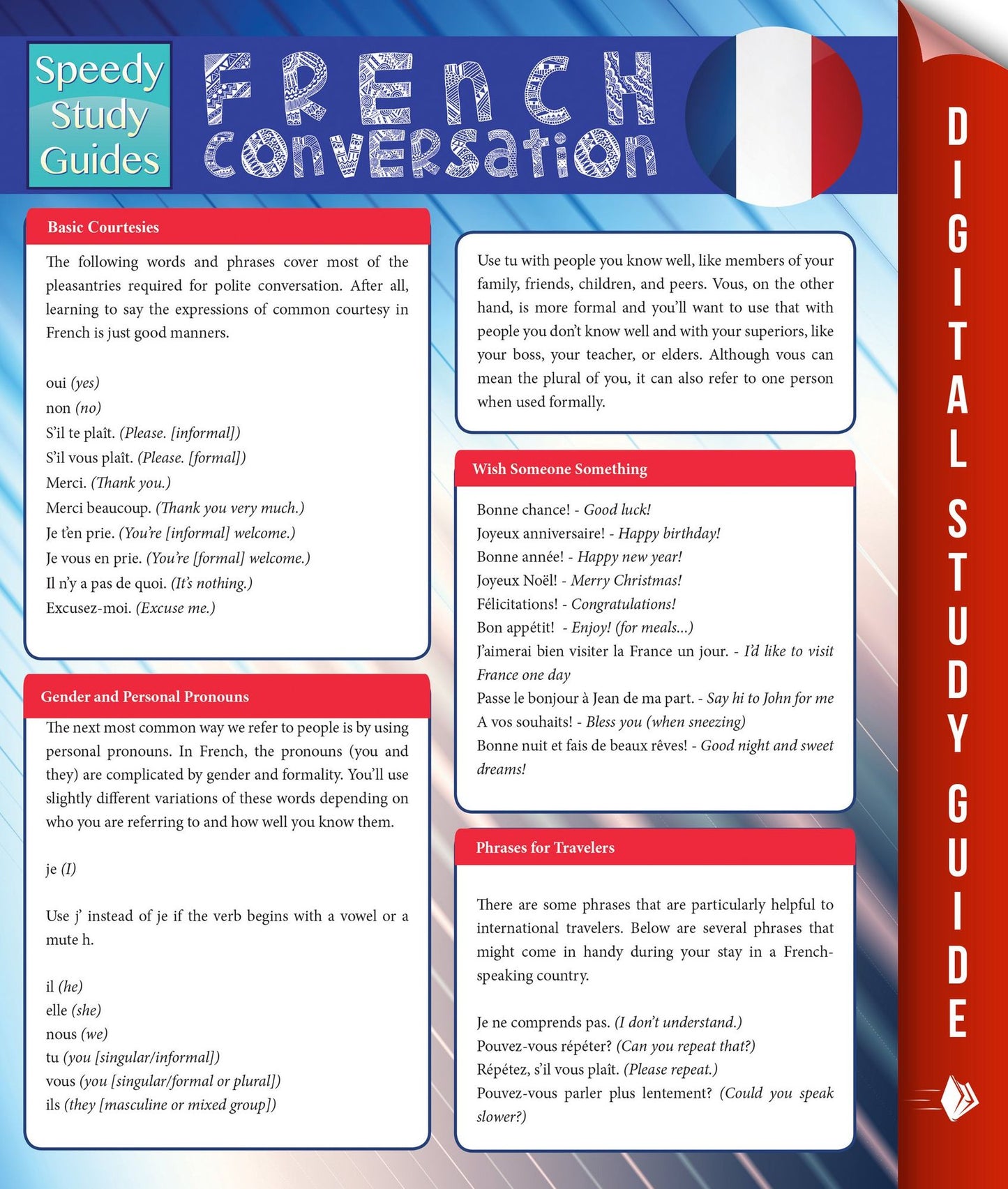 French Conversation (Speedy Study Guides)(PagePerfect NOOK Book)