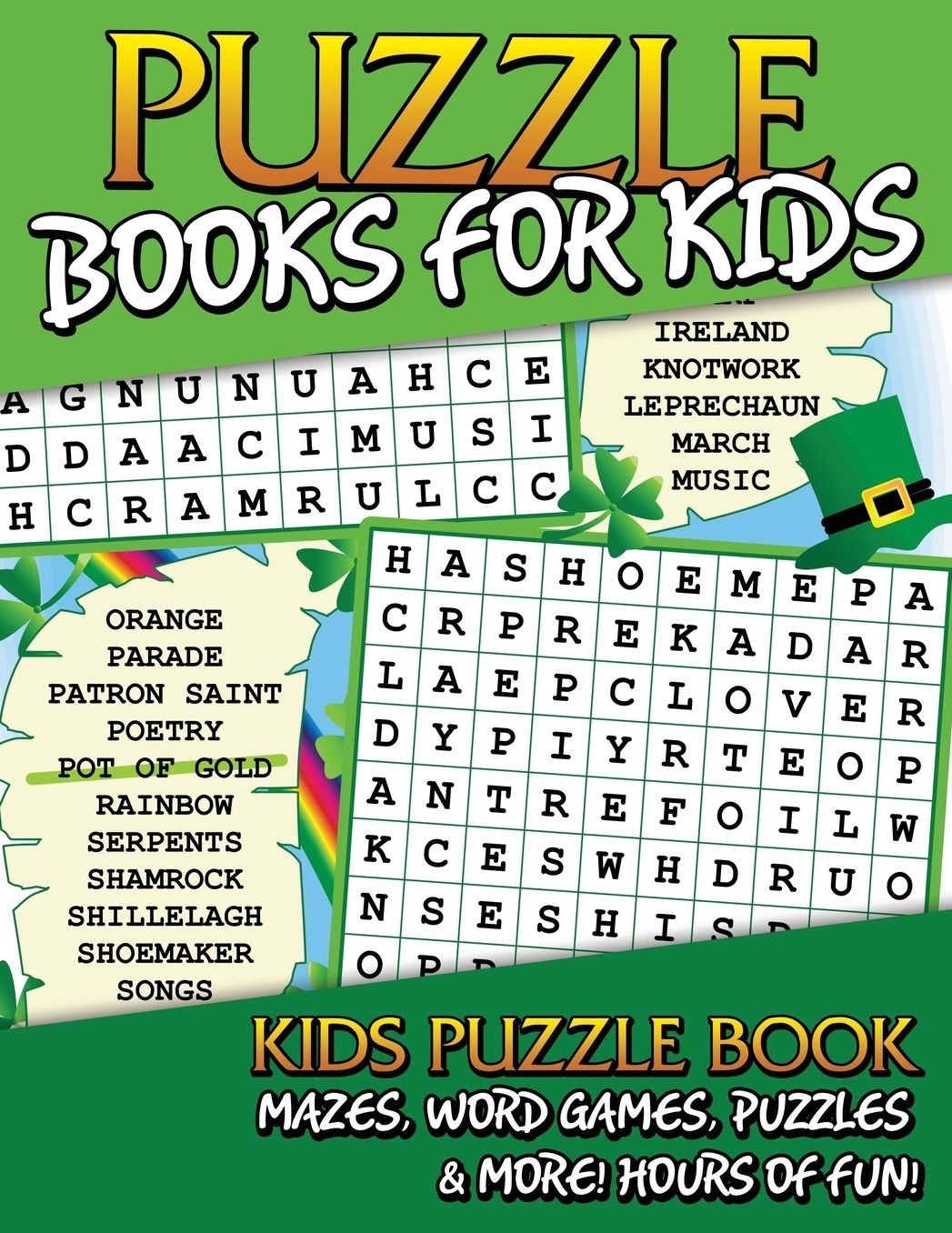 Puzzle Books for Kids (Kids Puzzle Book: Mazes, Word Games, Puzzles & More! Hours of Fun!)