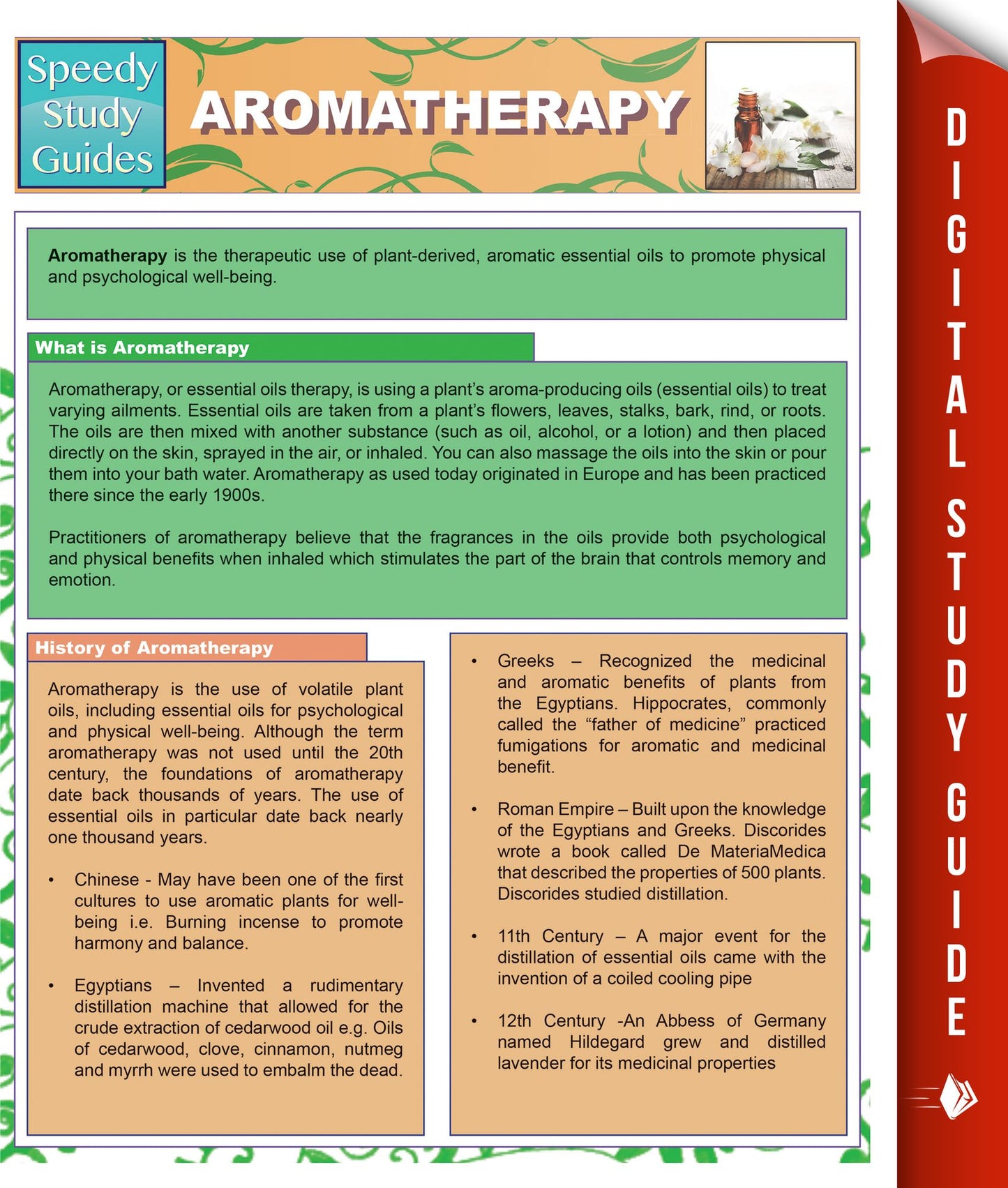 Aromatherapy (Speedy Study Guides) (PagePerfect NOOK Book)