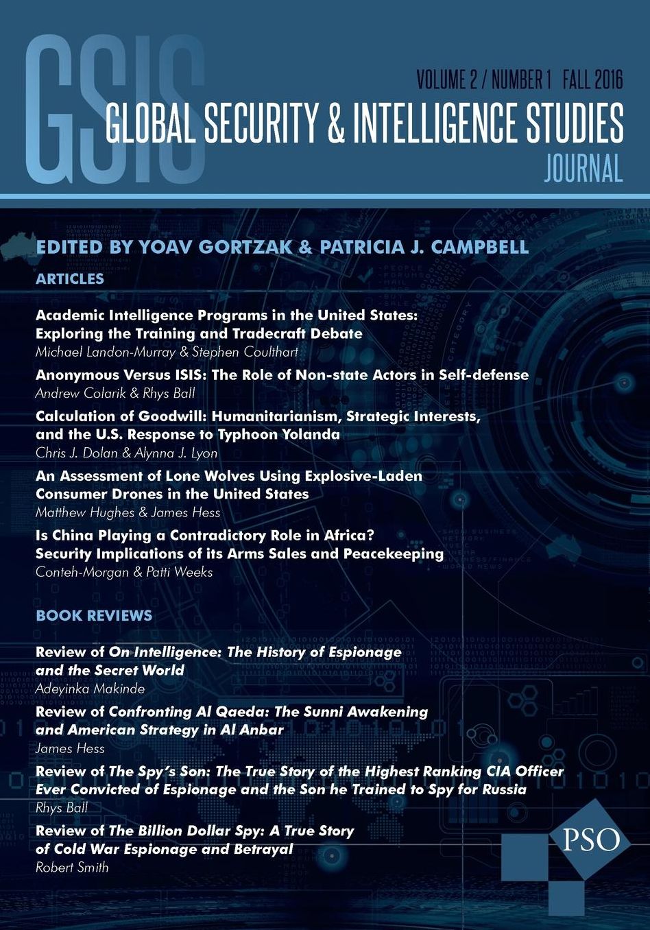 Global Security amp; Intelligence Studies: Vol. 2, No. 1, Fall 2016