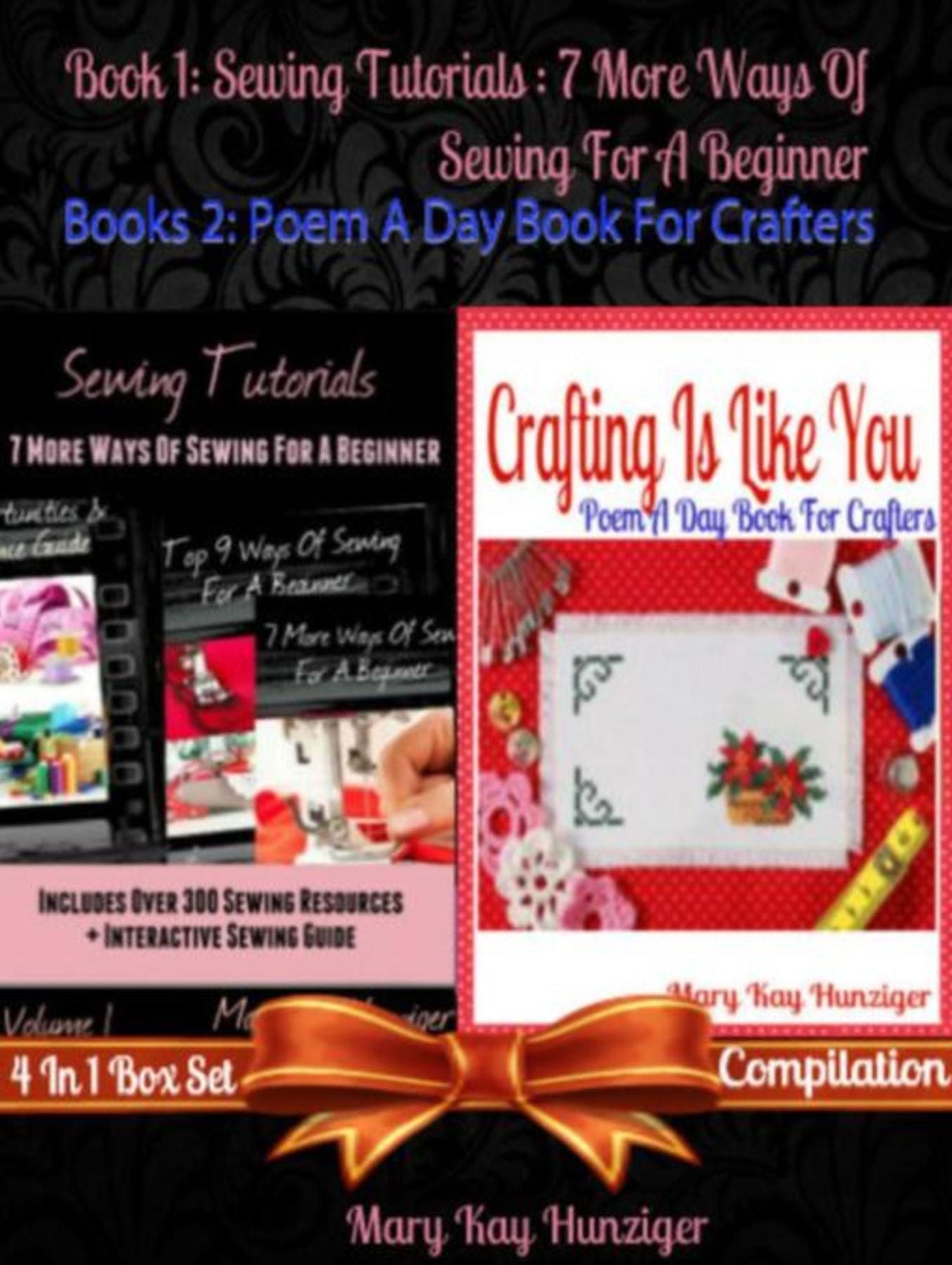 Sewing Craft Books: Sewing Stitches & Sewing Techniques: How To Sew; $450+ Resources Beyond Etsy - Box Set