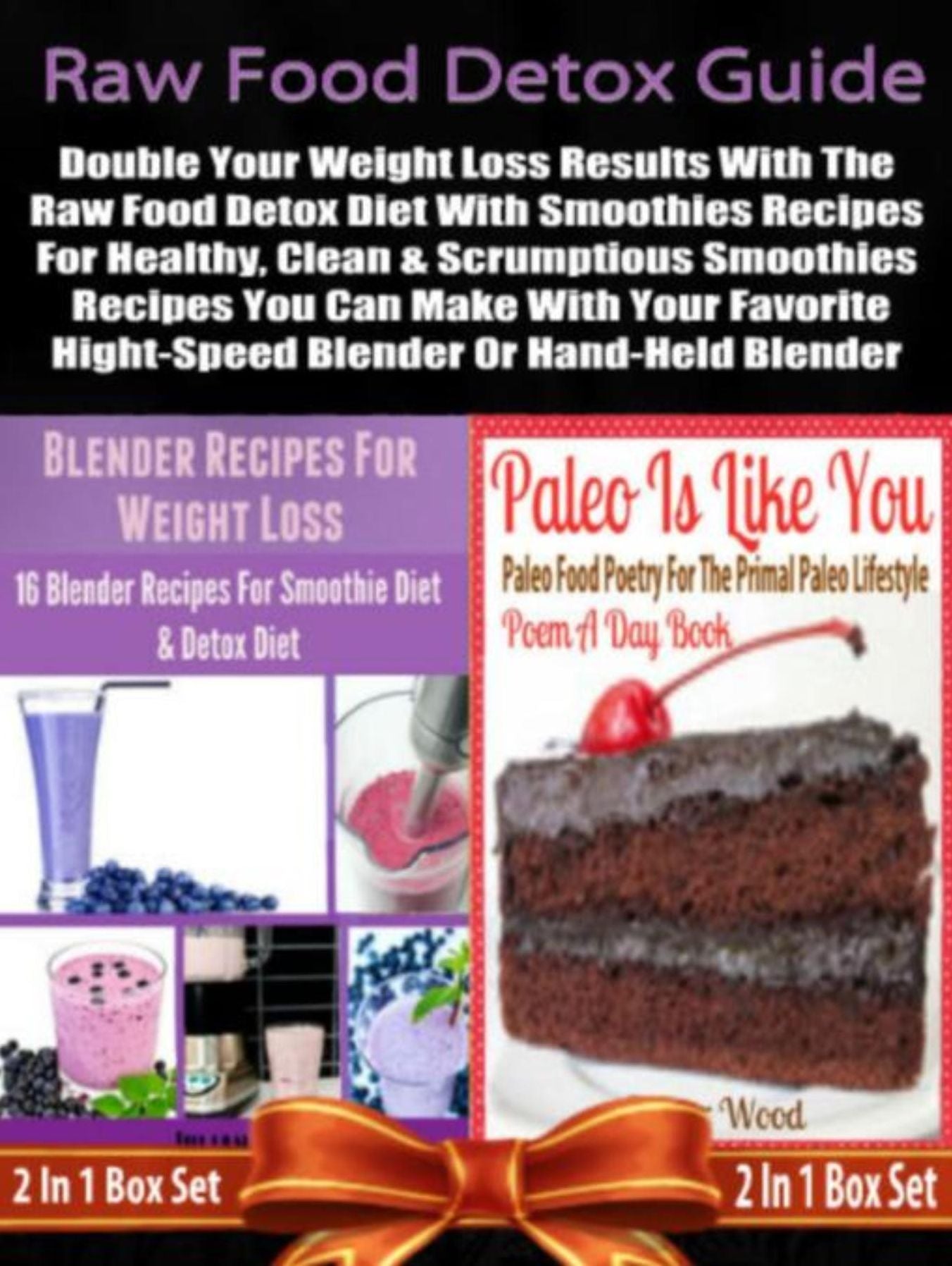 Raw Food Detox Diet: Double Your Weight Loss Results With The Raw Food Detox Diet With Smoothies Recipes: 2 In 1 Box Set: Book 1: Blender Recipes For Weight Loss + Book 2: Paleo Is Like You
