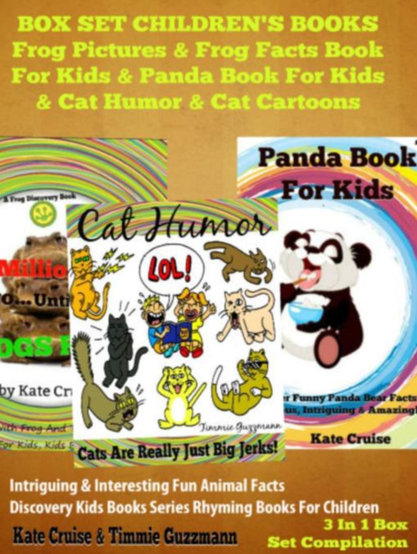 Frogs & Pandas & Cats: Amazing Pictures & Facts - Endangered Animals: Discovery Kids Books Series 3 In 1 Box