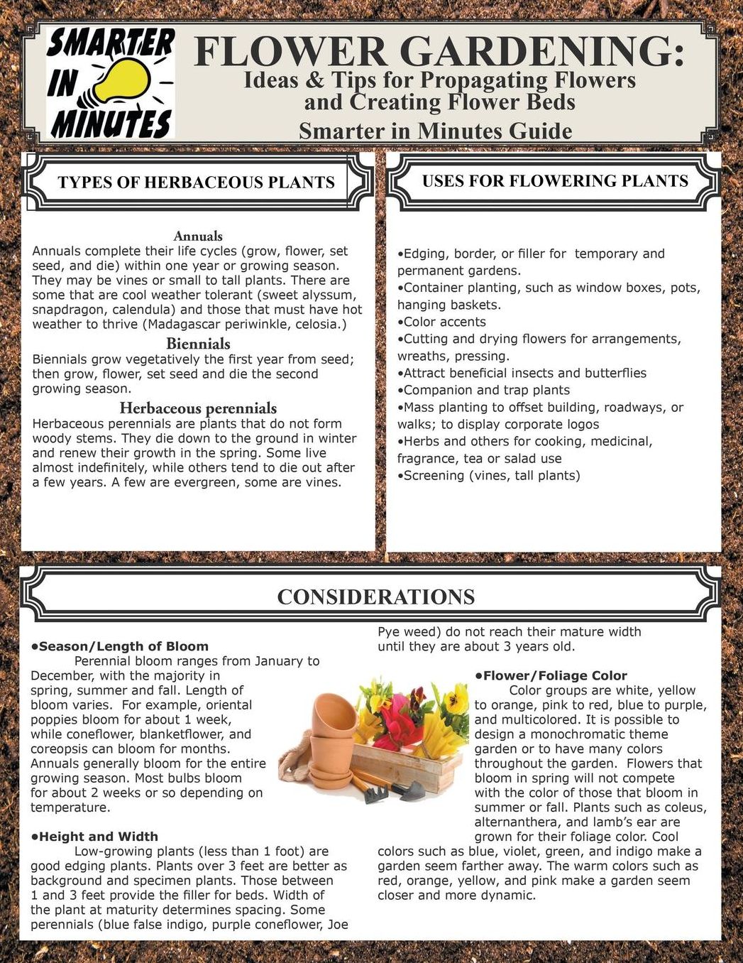 Flower Gardening: Ideas & Tips for Propagating Flowers and Creating Flower Beds