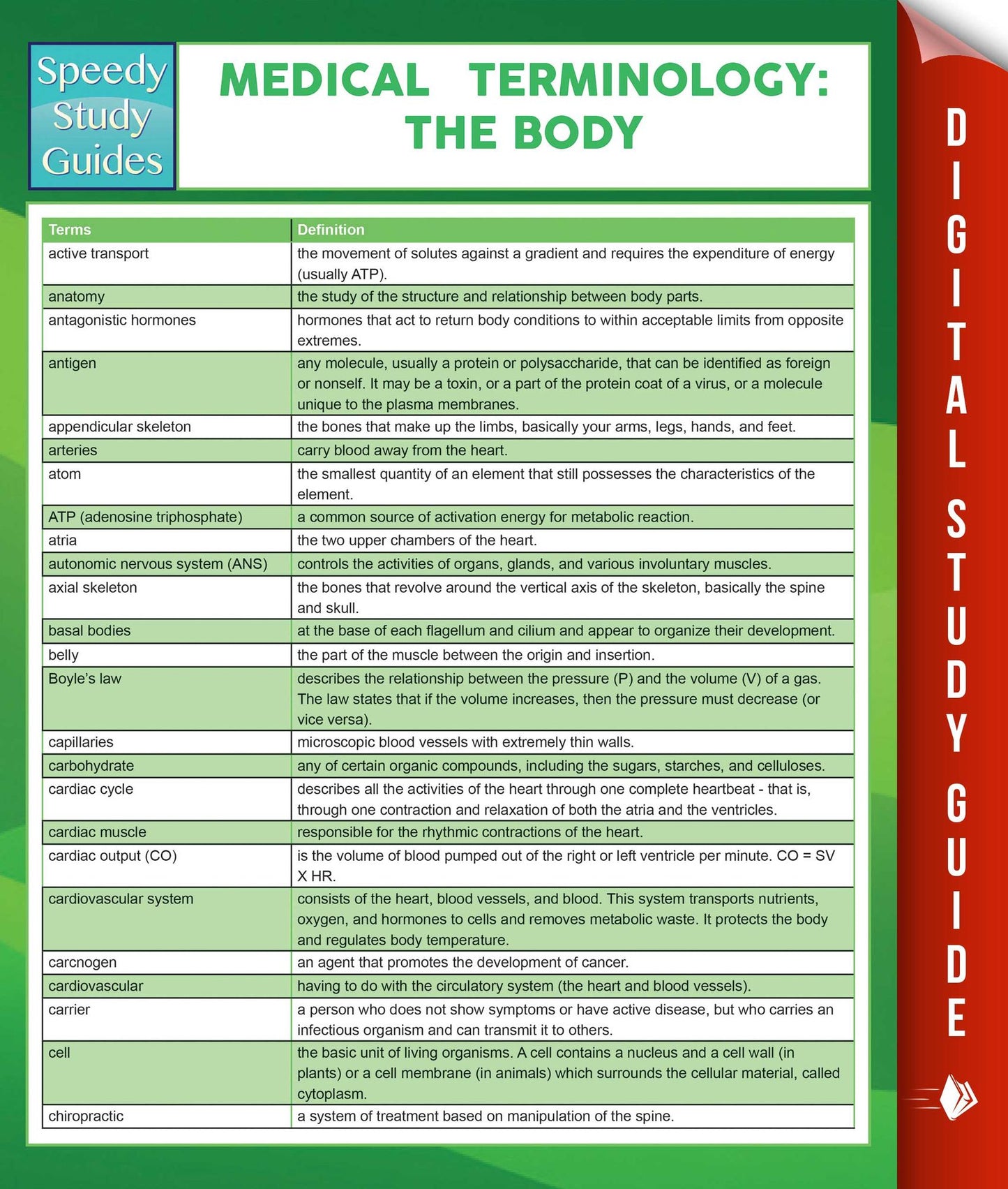 Medical Terminology: The Body Speedy Study Guides