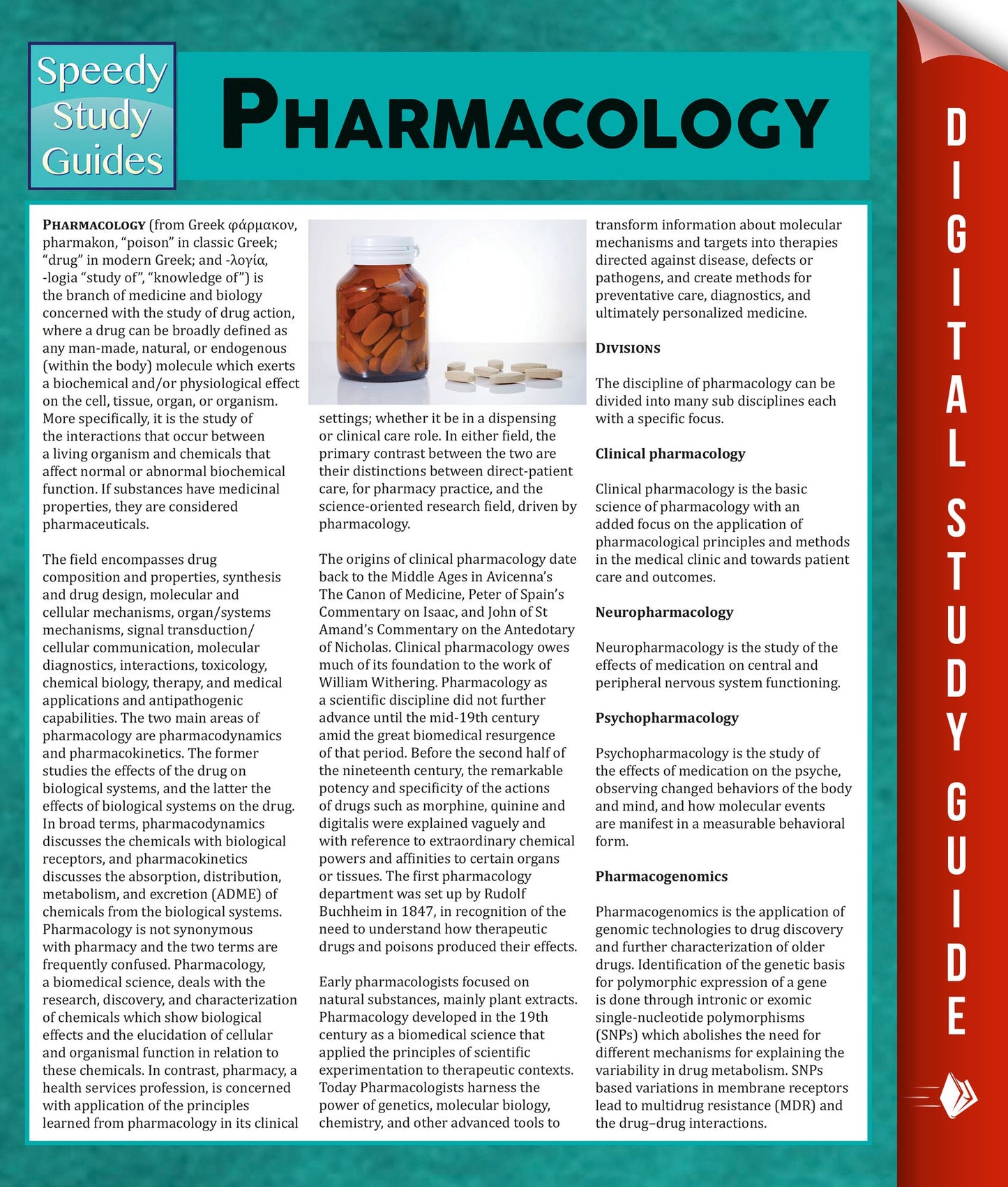 Pharmacology: Speedy Study Guides