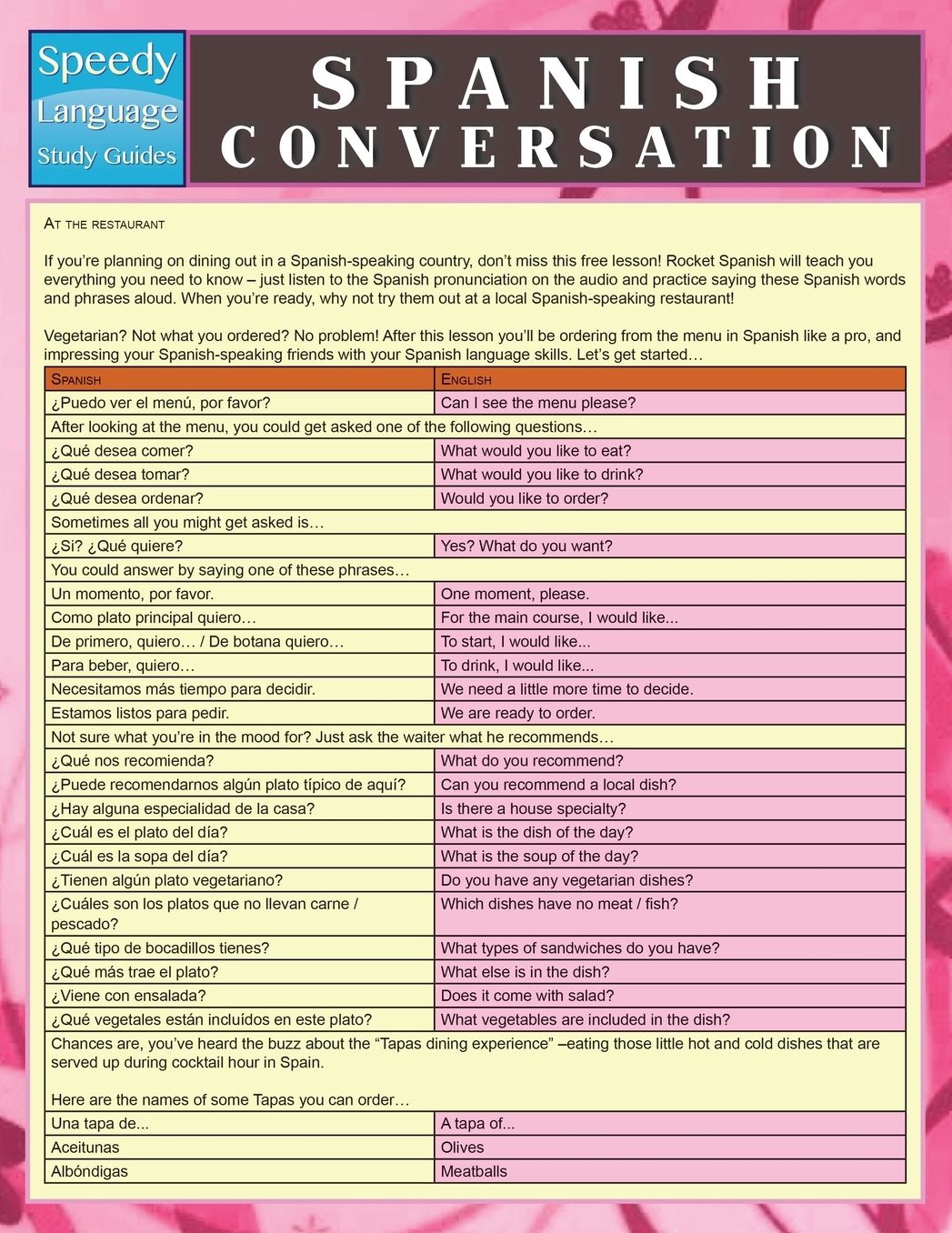 Spanish Conversation