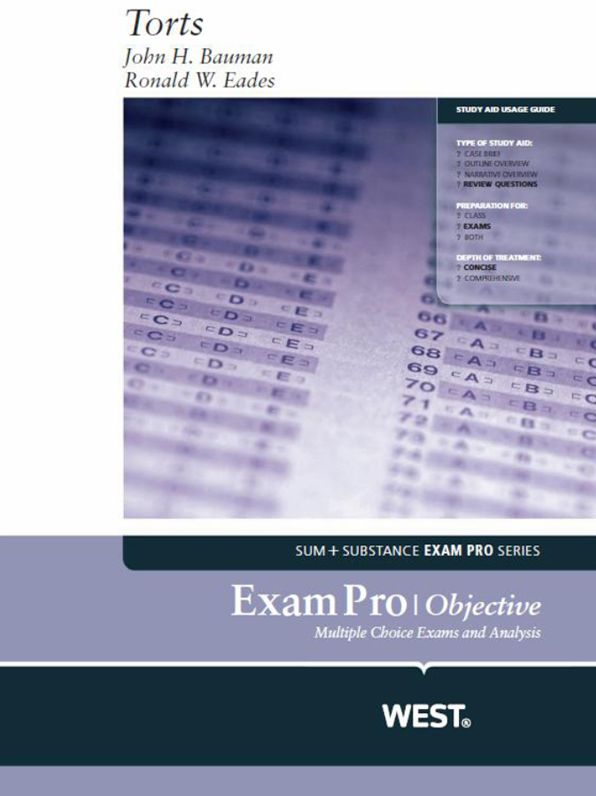 Bauman and Eades' Exam Pro on Torts