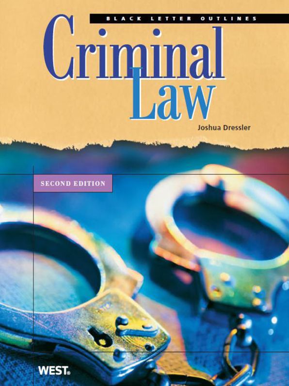 Black Letter Outline on Criminal Law