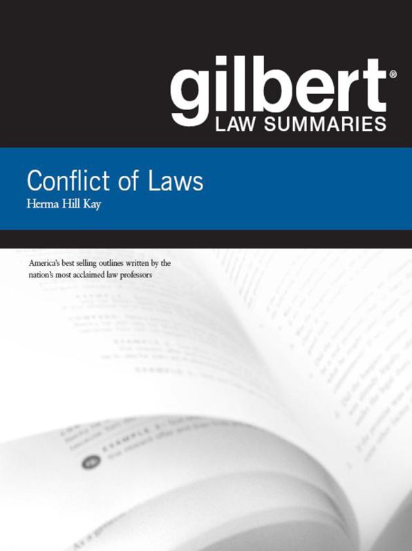 Gilbert Law Summaries on Conflict of Laws, 18th