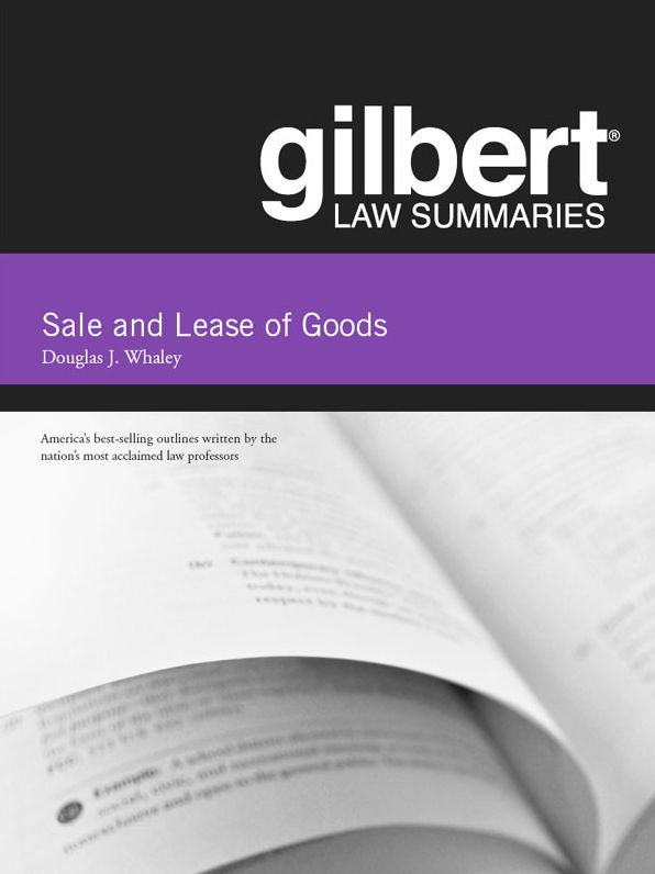 Law Summaries on Sale and Lease of Goods, 14th