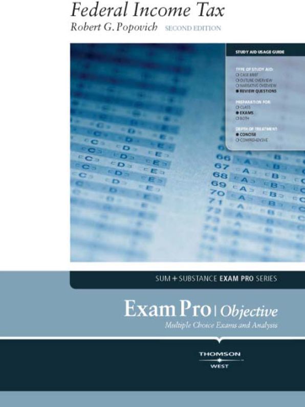 Popovich's Exam Pro on Federal Income Tax, 2d