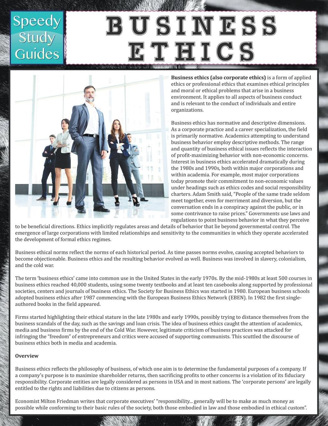 Business Ethics (Speedy Study Guide)