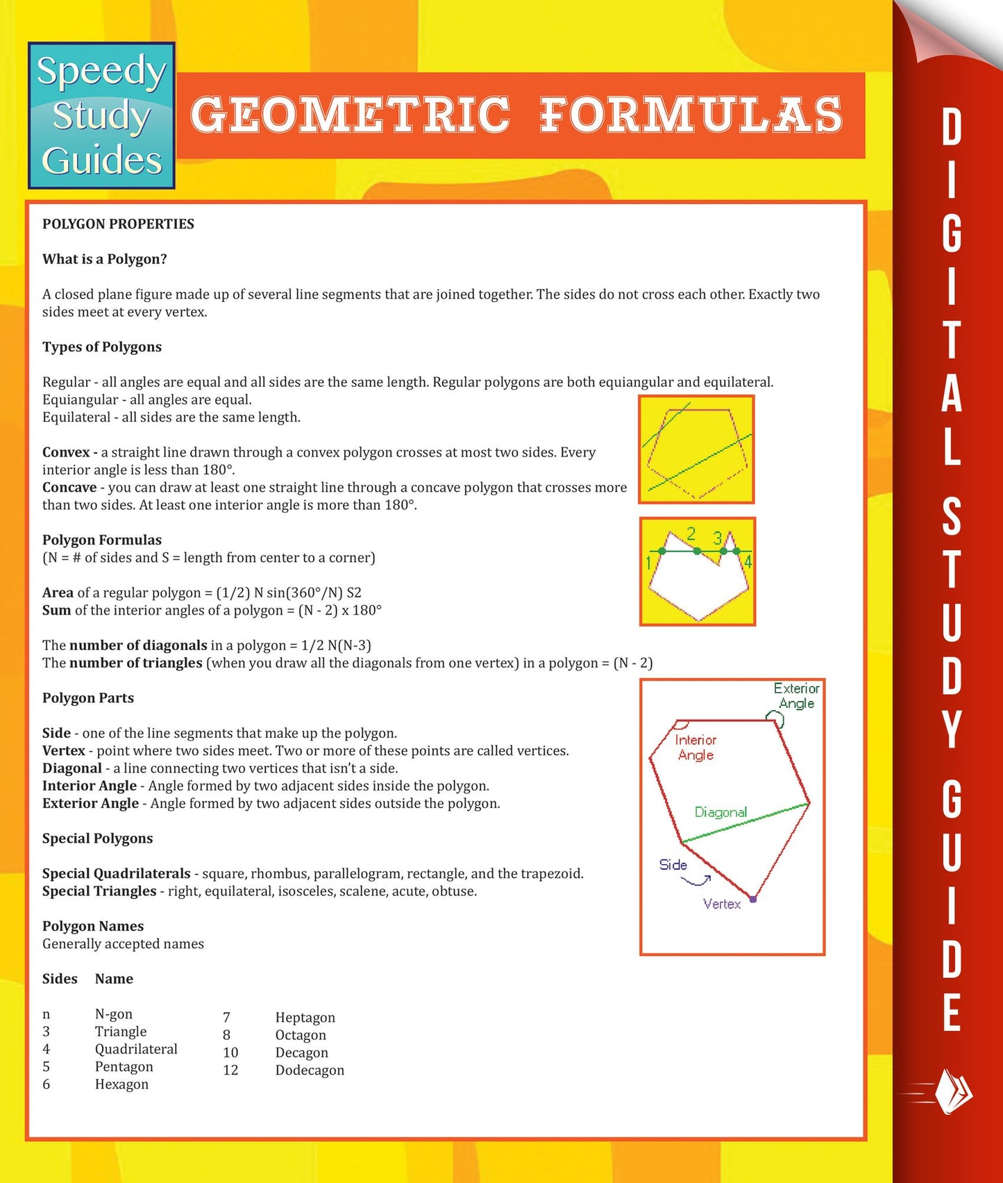 Geometric Formulas (Speedy Study Guide)