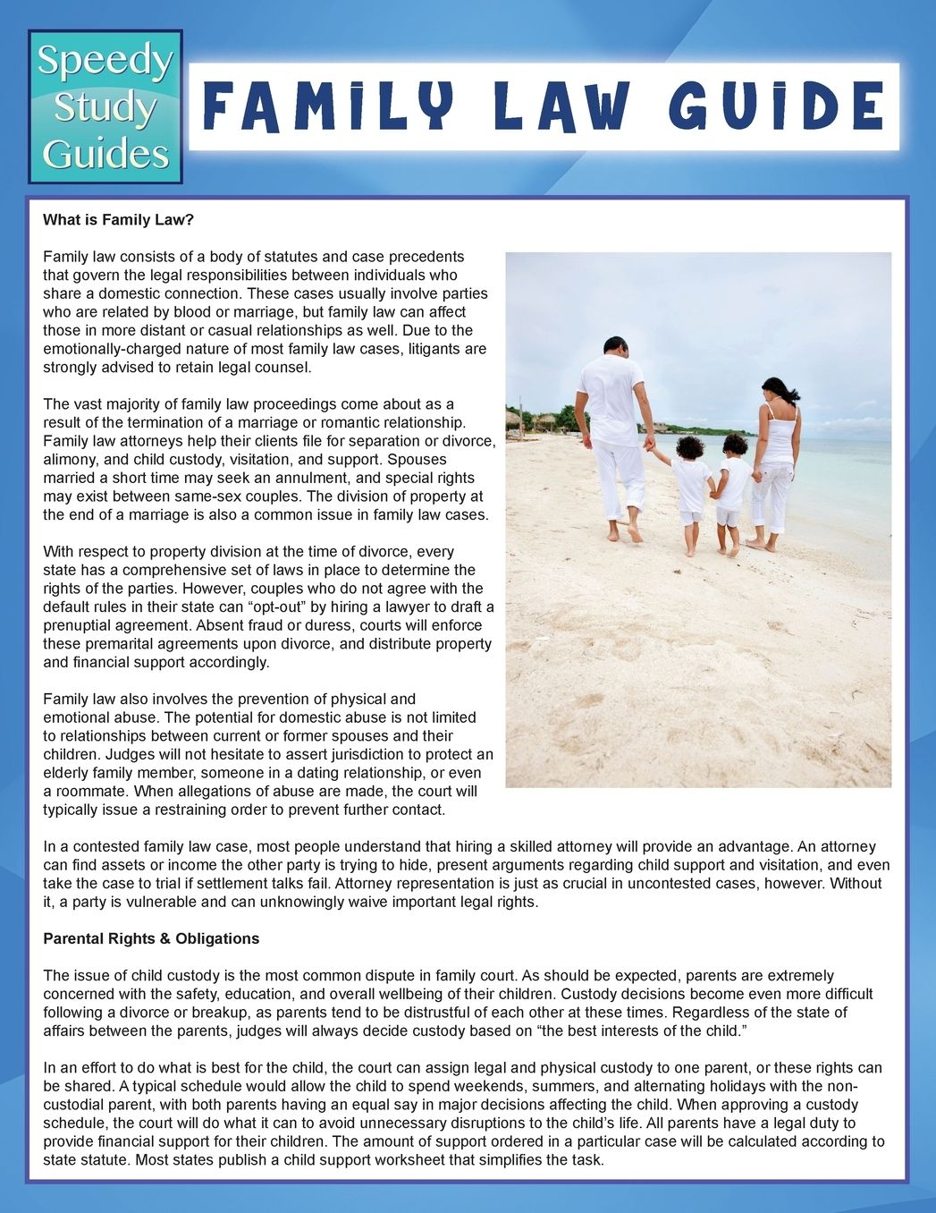 Family Law Guide (Speedy Study Guide)