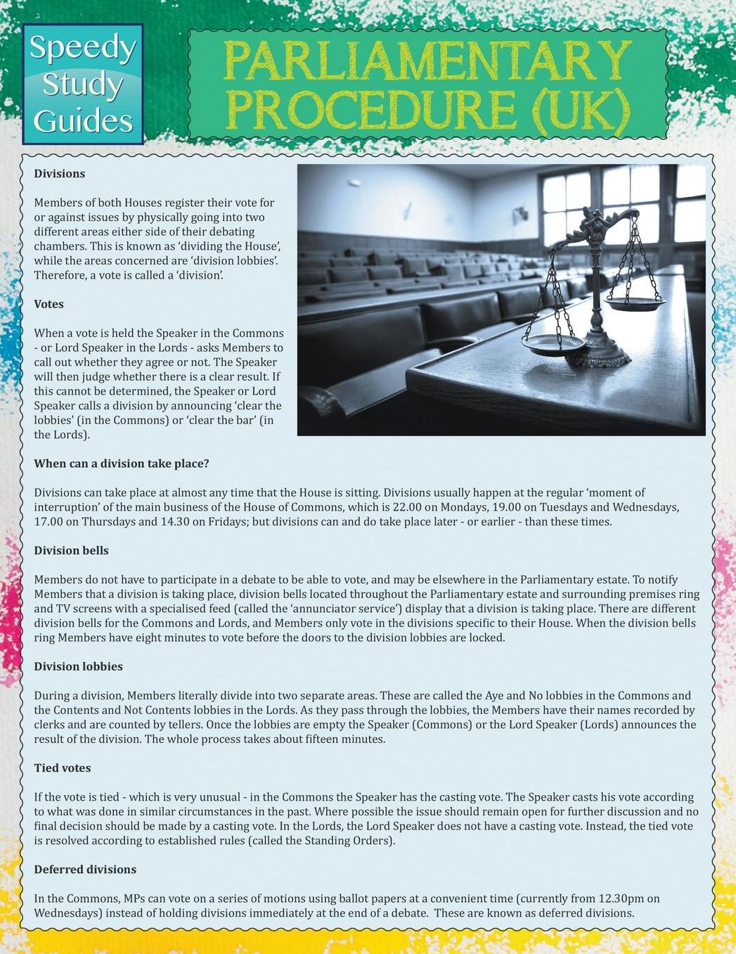 Parliamentary Procedure (UK) (Speedy Study Guide)