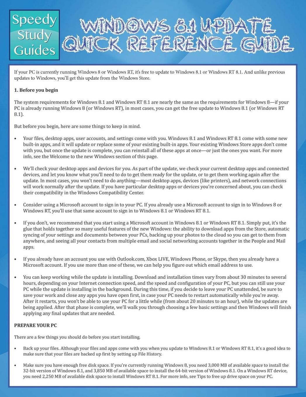 Windows 8.1 Update Quick Reference Guide