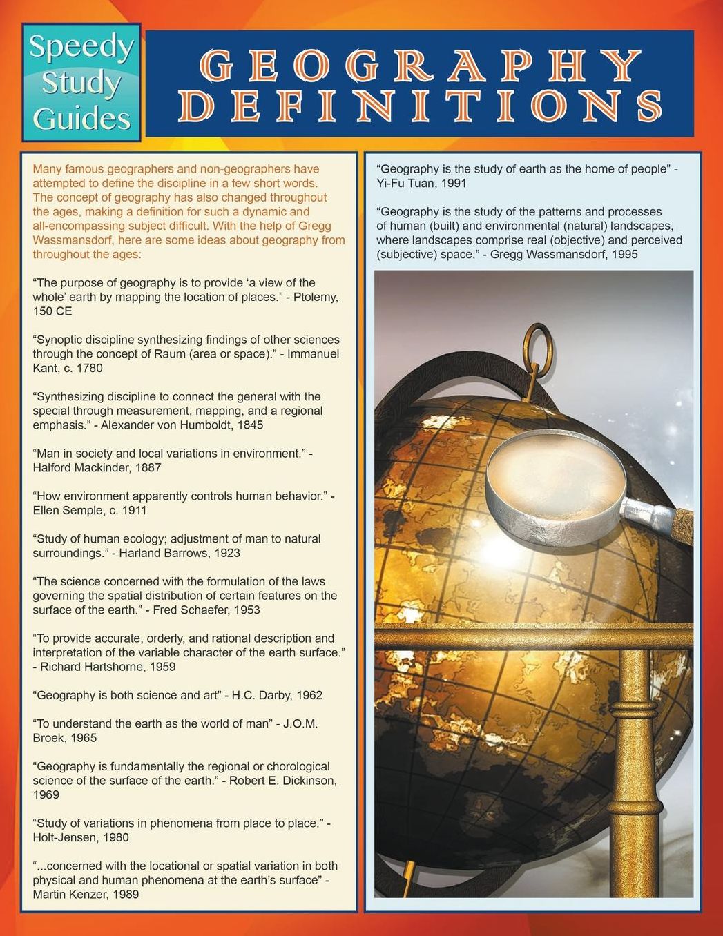 Geography Definitions (Speedy Study Guide)