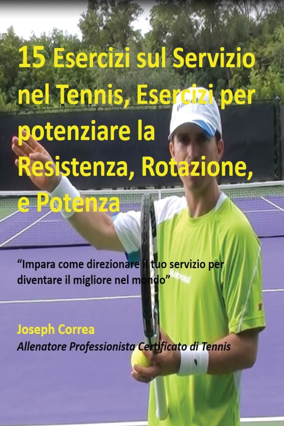 15 Esercizi sul Servizio nel Tennis, Esercizi per potenziare la Resistenza, Rotazione, e Potenza: "Impara come direzionare il tuo servizio per diventare il migliore nel mondo"