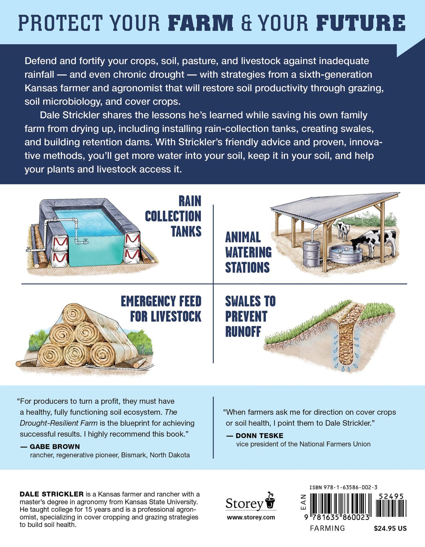 The Drought-Resilient Farm: Improve Your Soil's Ability to Hold and Supply Moisture for Plants; Maintain Feed and Drinking Water for Livestock When Rainfall Is Limited; Redesign Agricultural Systems to Fit Semi-Arid Climates