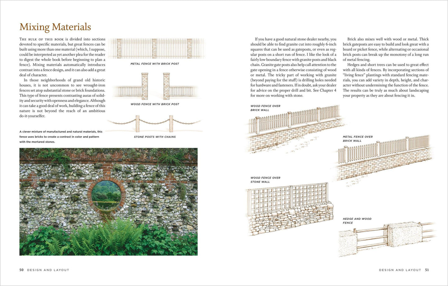 Fences for Home and Garden: A Complete Guide to Selecting and Installing Wood, Masonry, Metal, and Living Fences