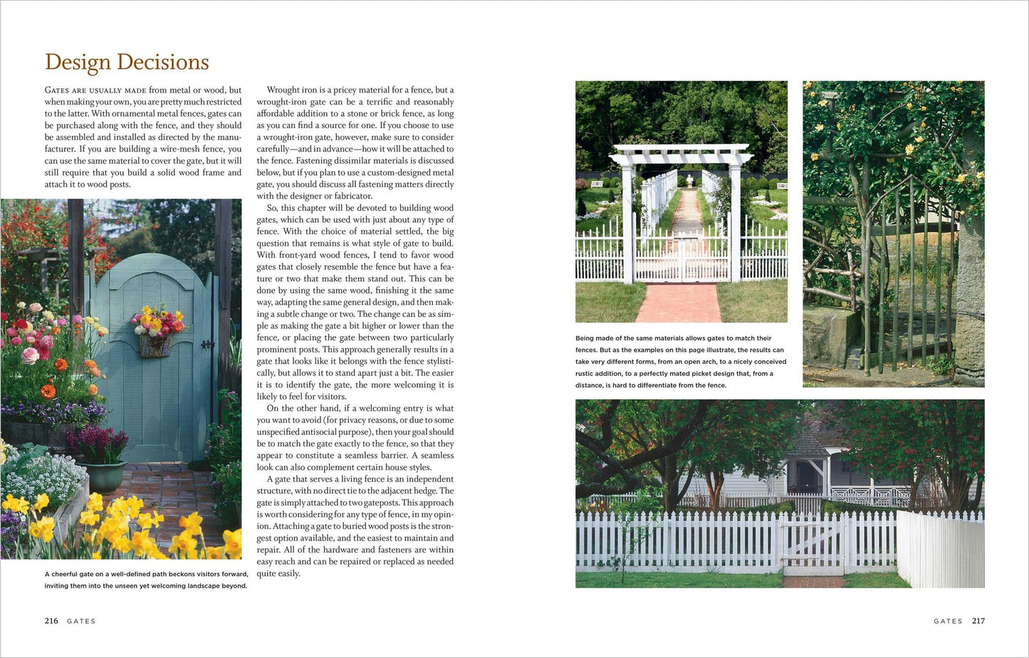 Fences for Home and Garden: A Complete Guide to Selecting and Installing Wood, Masonry, Metal, and Living Fences