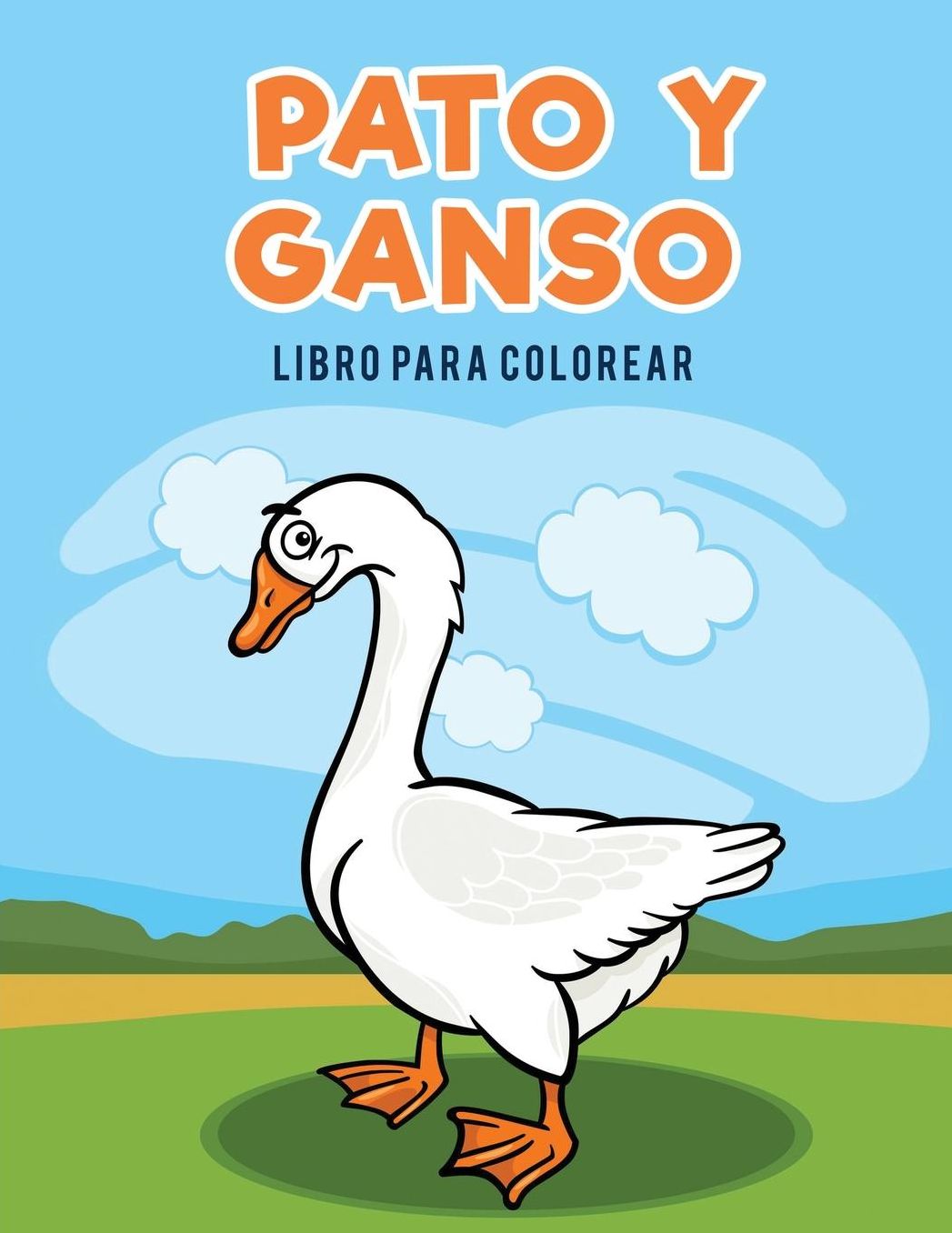 Pato y ganso libro para colorear