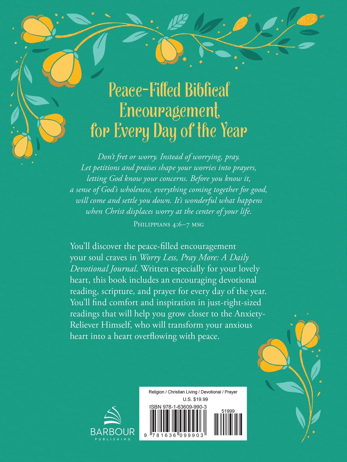 Worry Less, Pray More: A Daily Devotional Journal