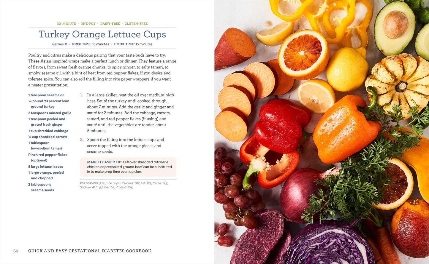 Quick and Easy Gestational Diabetes Cookbook: 30-Minute, 5-Ingredient, and One-Pot Recipes