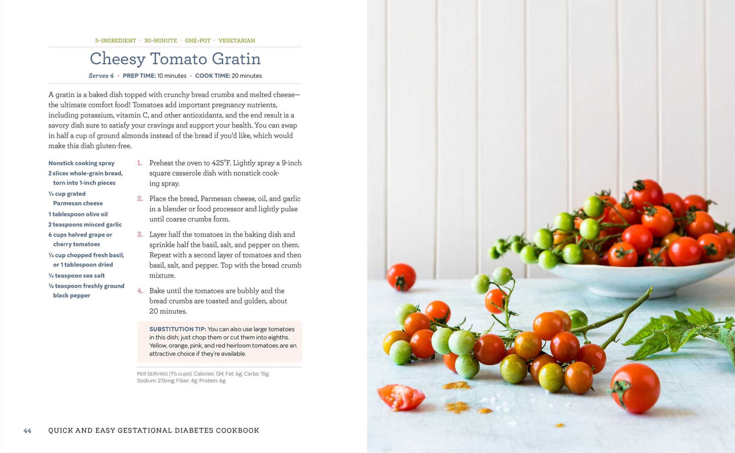 Quick and Easy Gestational Diabetes Cookbook: 30-Minute, 5-Ingredient, and One-Pot Recipes